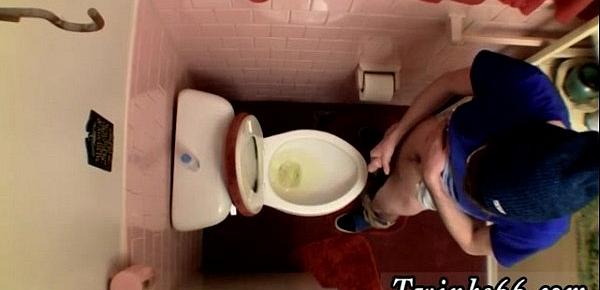  Free uncut cock gay sex thumbs Unloading In The Toilet Bowl